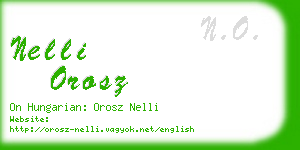 nelli orosz business card